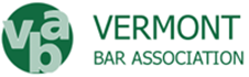Vermont Bar Association logo with green text and emblem