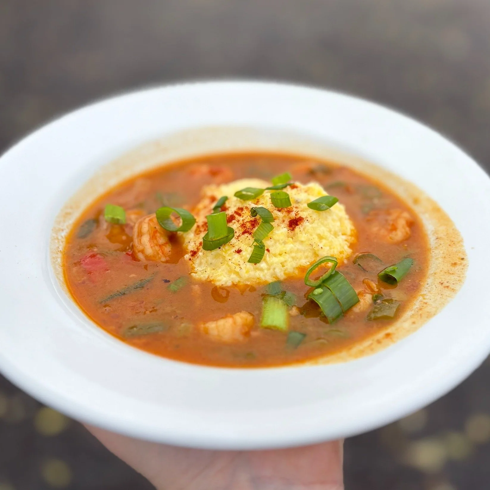 Manna&rsquo;s Lunch Specials for Thursday, February 12th!

Entrees
Shrimp &amp; Grits (GF)  12
French Onion Chicken Salad Sandwich  11
Guacamole &amp; Black Bean Salad (GF)  11

Sides
Kale Salad, Sesame Slaw, Side Salad, Soup Cup, Fruit, Steamed Vege