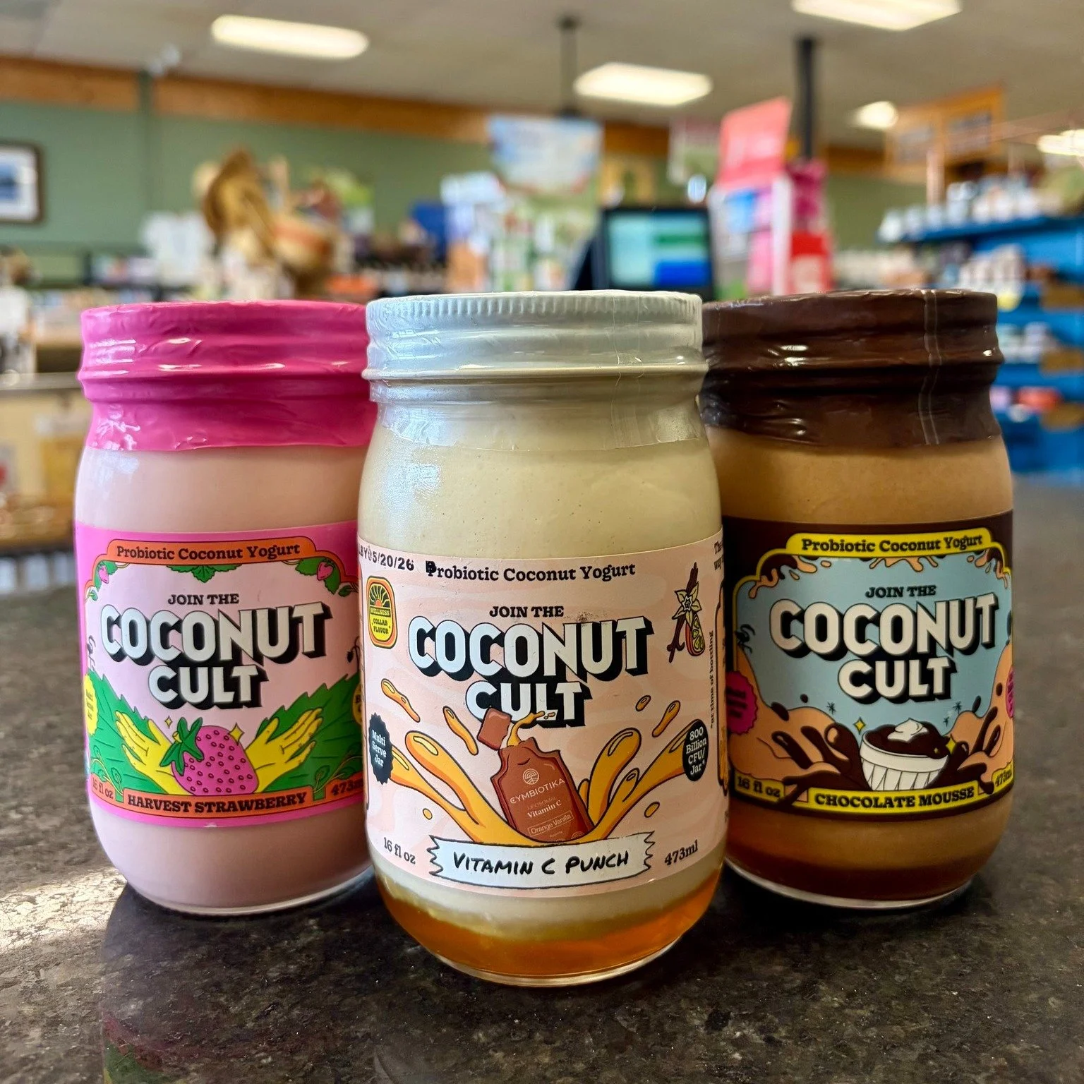Come join the Coconut Cult craze! 

We've got the probiotic coconut yogurt everyone's raving about. Now available in larger amounts--a full 16oz jar, plus a new flavor to add to your favorites: Vitamin C Punch! 

#coconutcult #MannaGrocery #ShopLocal