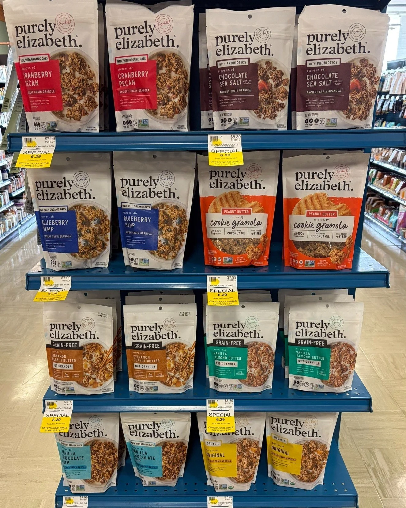 Check out these great sale items--get them while you can! Mexican food items from Siete and Somos, and Purely Elizabeth gourmet granola. 

Awesome ingredients and incredible deals! On sale through May 12th.

And remember, you can always see our lates