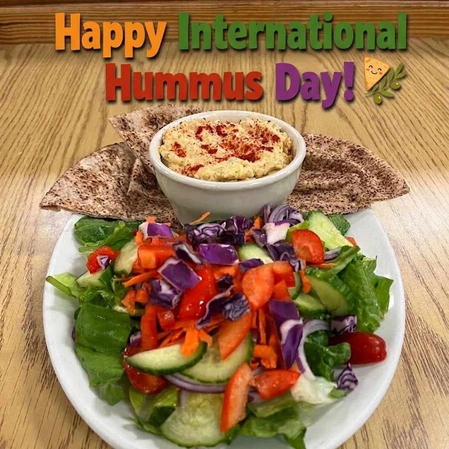It's International Hummus Day! Hooray for hummus!

We're sure you've had this day marked on your calendars like us, no? :) But why shouldn't hummus have a day? It's so awesome. 

The humble hummus could brag about how it has tons of protein and fiber