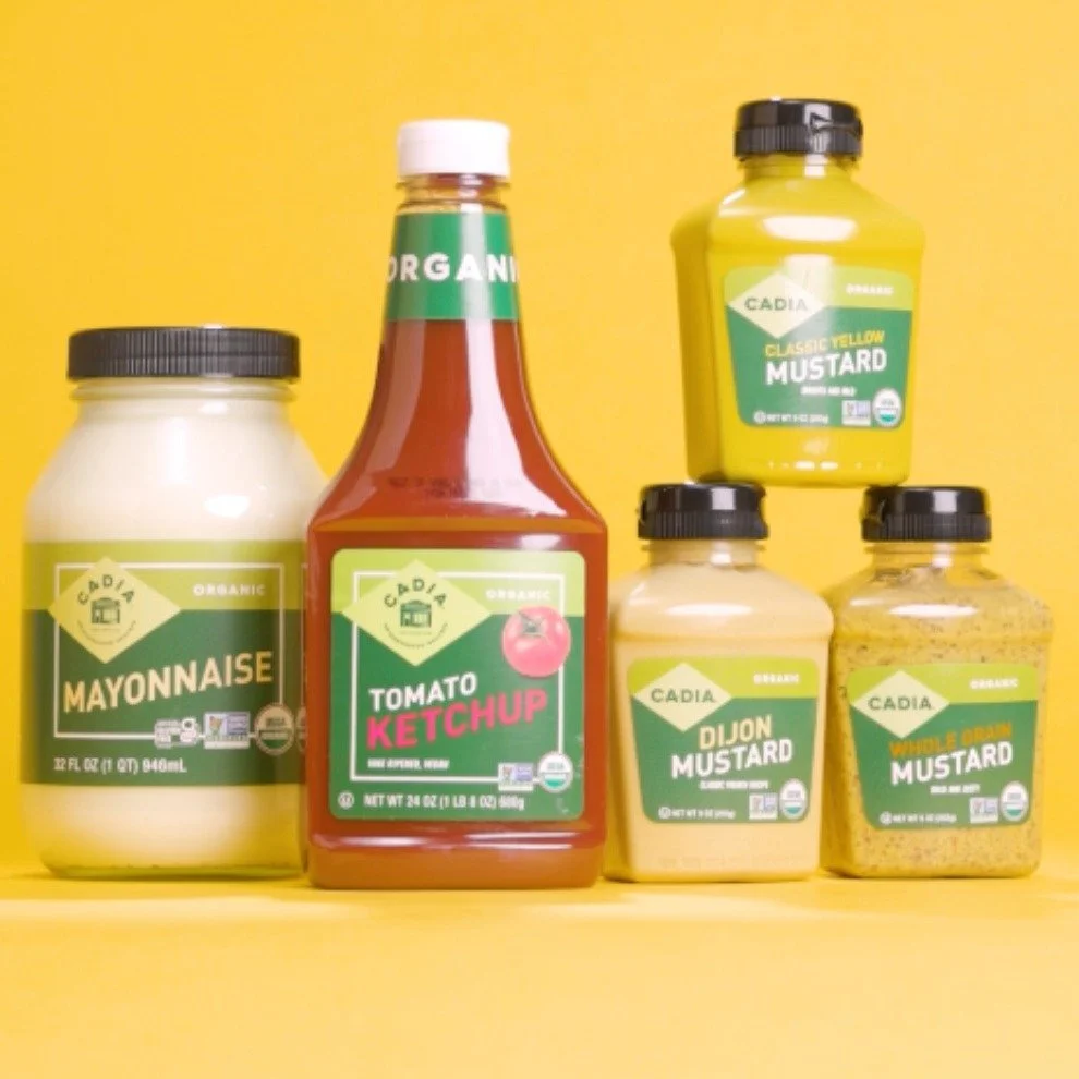 Planning a grillout this memorial day? ☀️ Pick up all of your essentials for less by shopping @cadia_foods condiments. 

They're affordable, clean-ingredient condiments that go perfectly with your burgers and dogs, without the added high-fructose cor