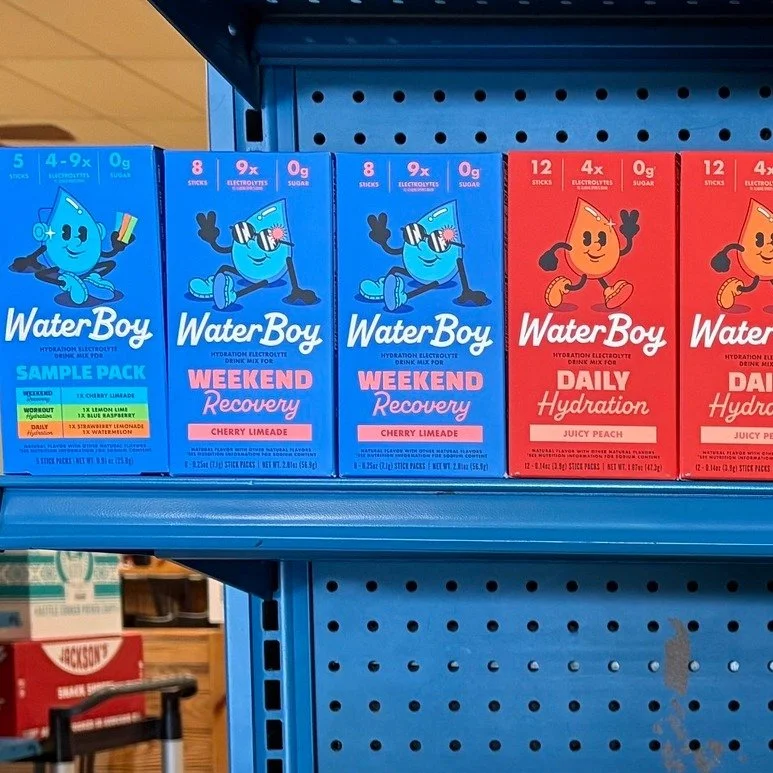 Check out these new items in store, including the Water Boy hydration packets that #tiktok is raving about, with Daily Hydration, Weekend Recovery, and Sample Pack options! @waterboycan 

Plus lots of other great water from Tehuacan and Cascade Mount
