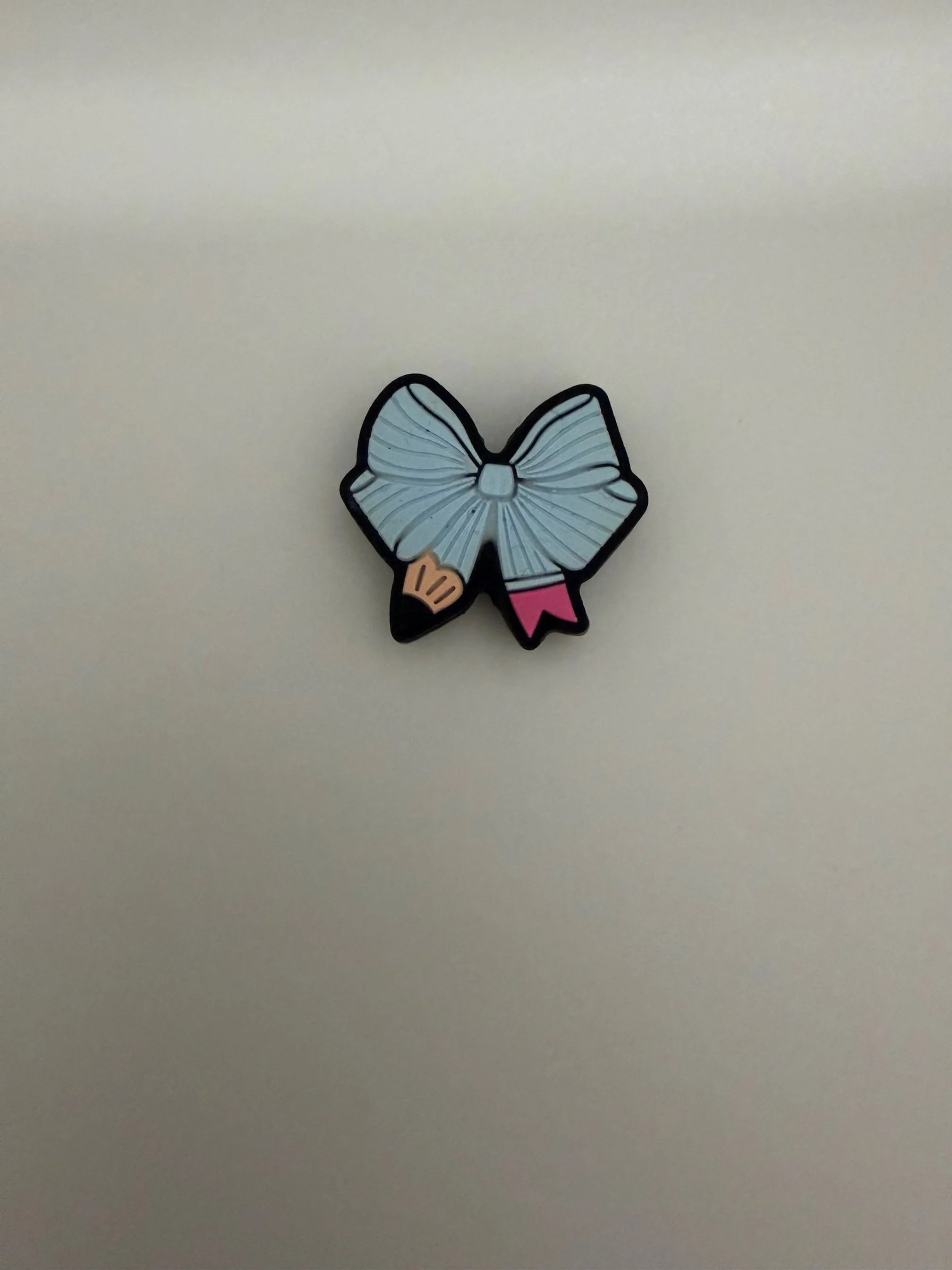 Blue pencil bow