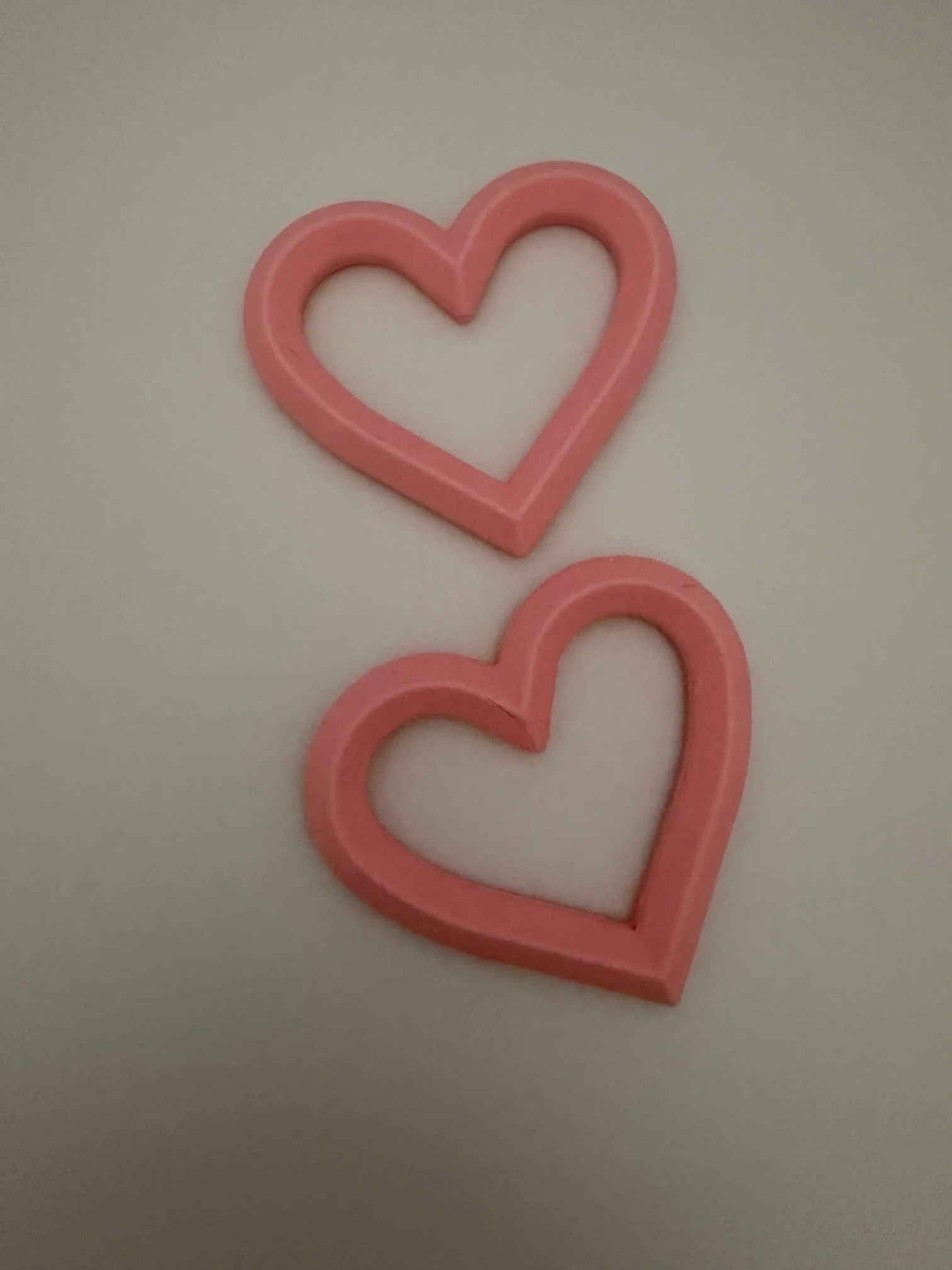 Light pink heart ring