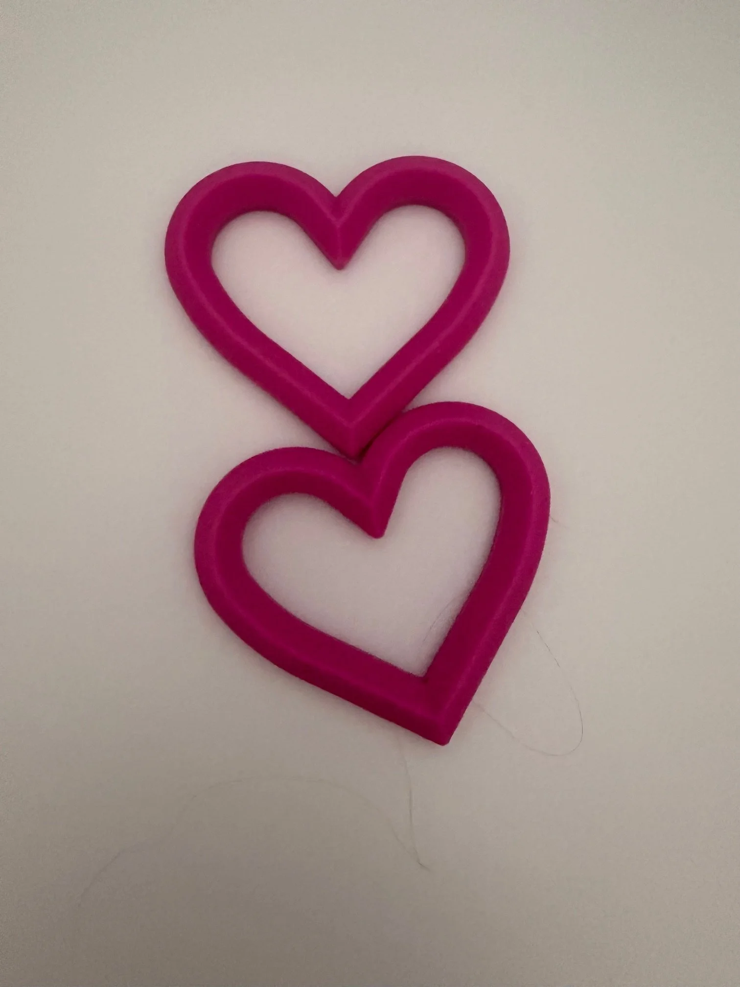 Fuchsia heart rings