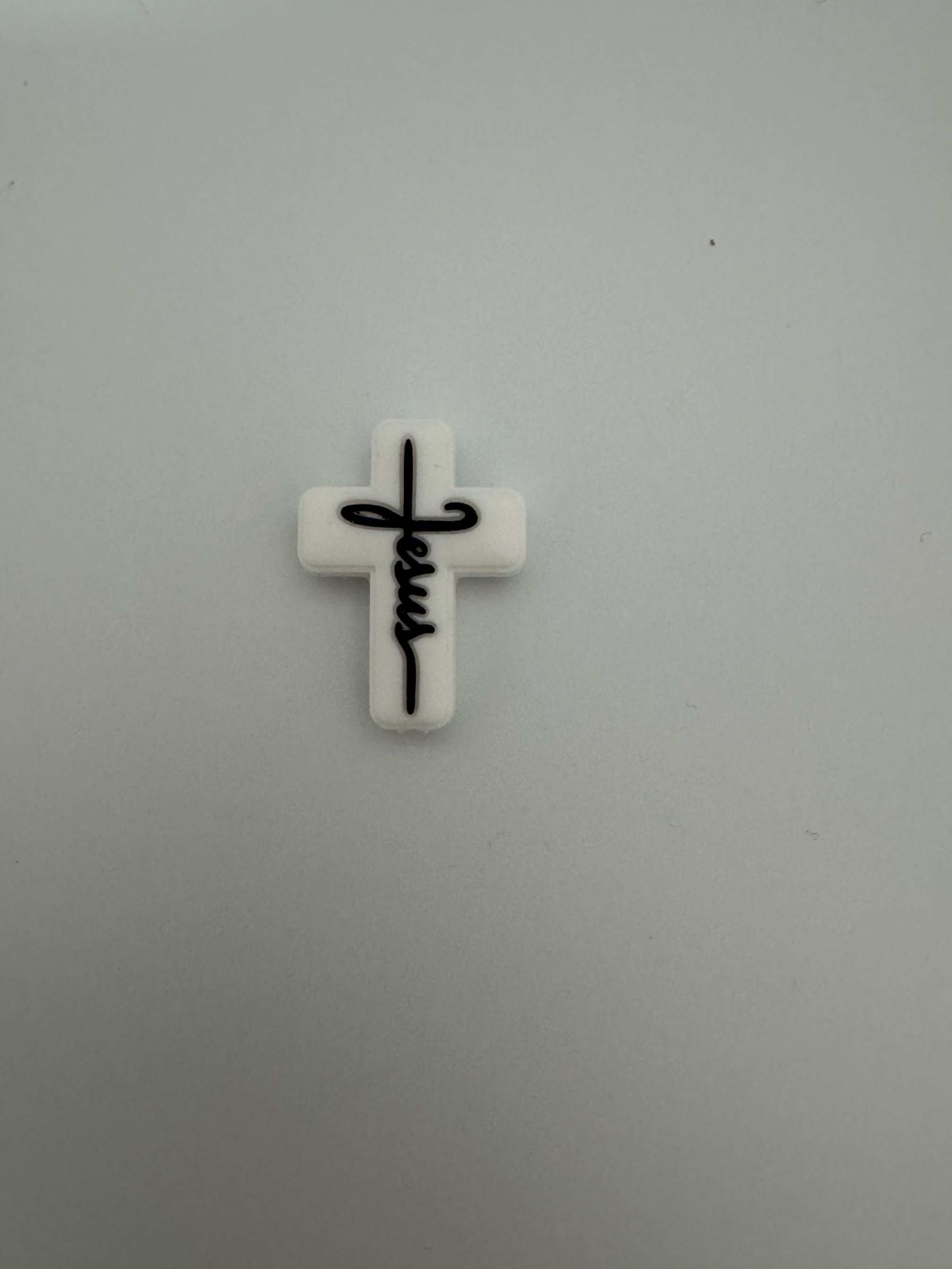 White Jesus cross
