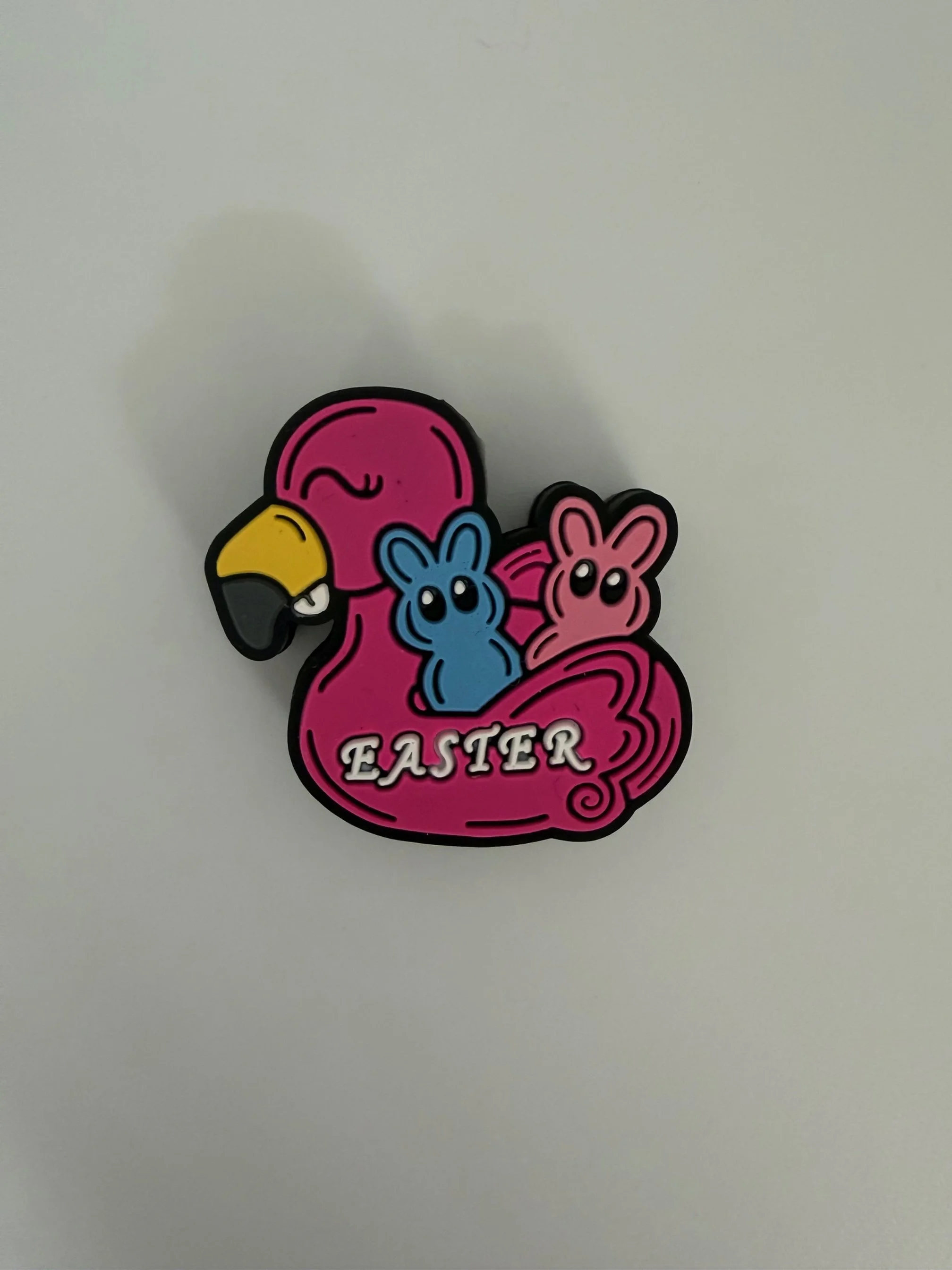 Easter peeps on swan