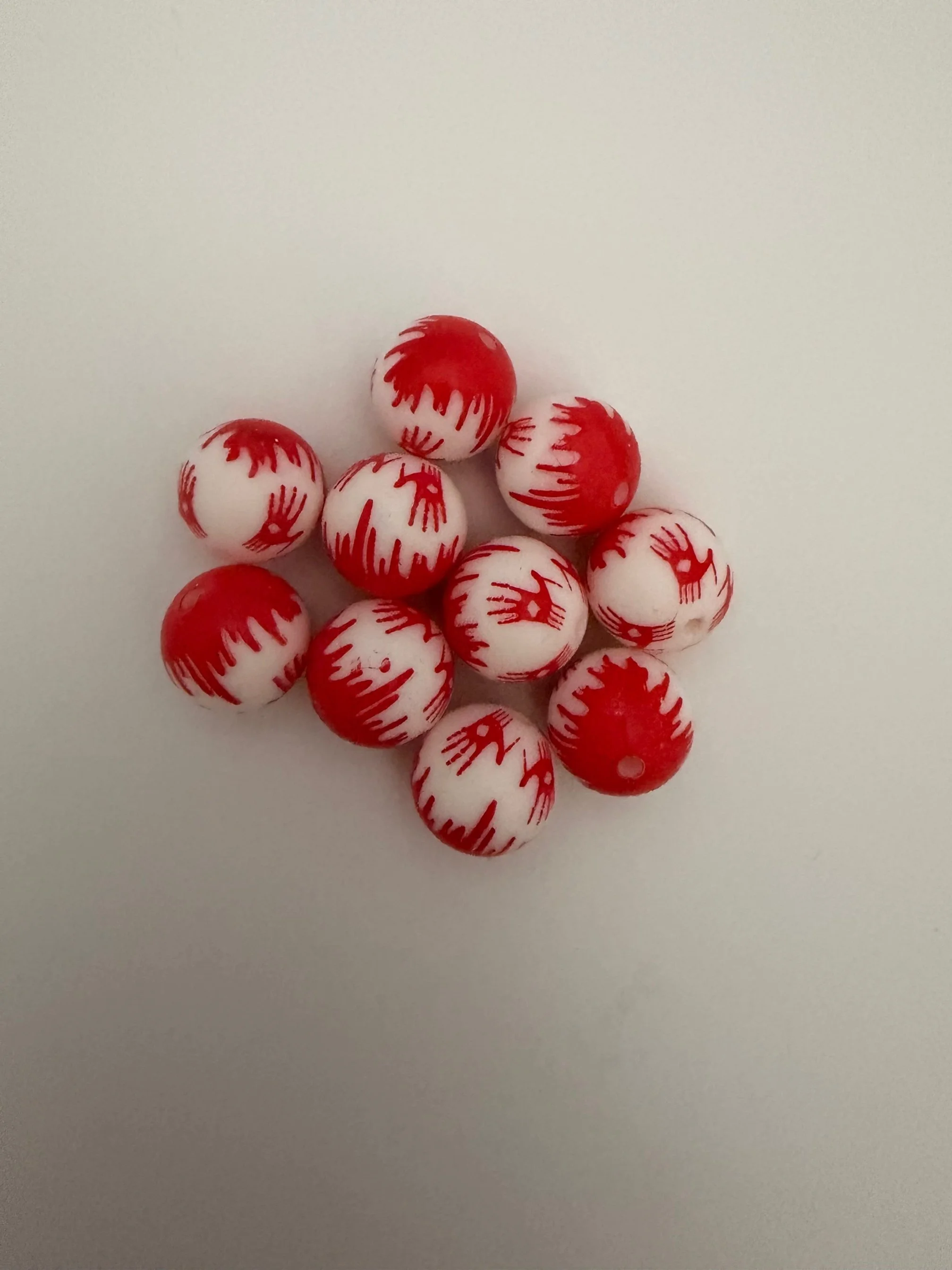 Blood drip with hand print