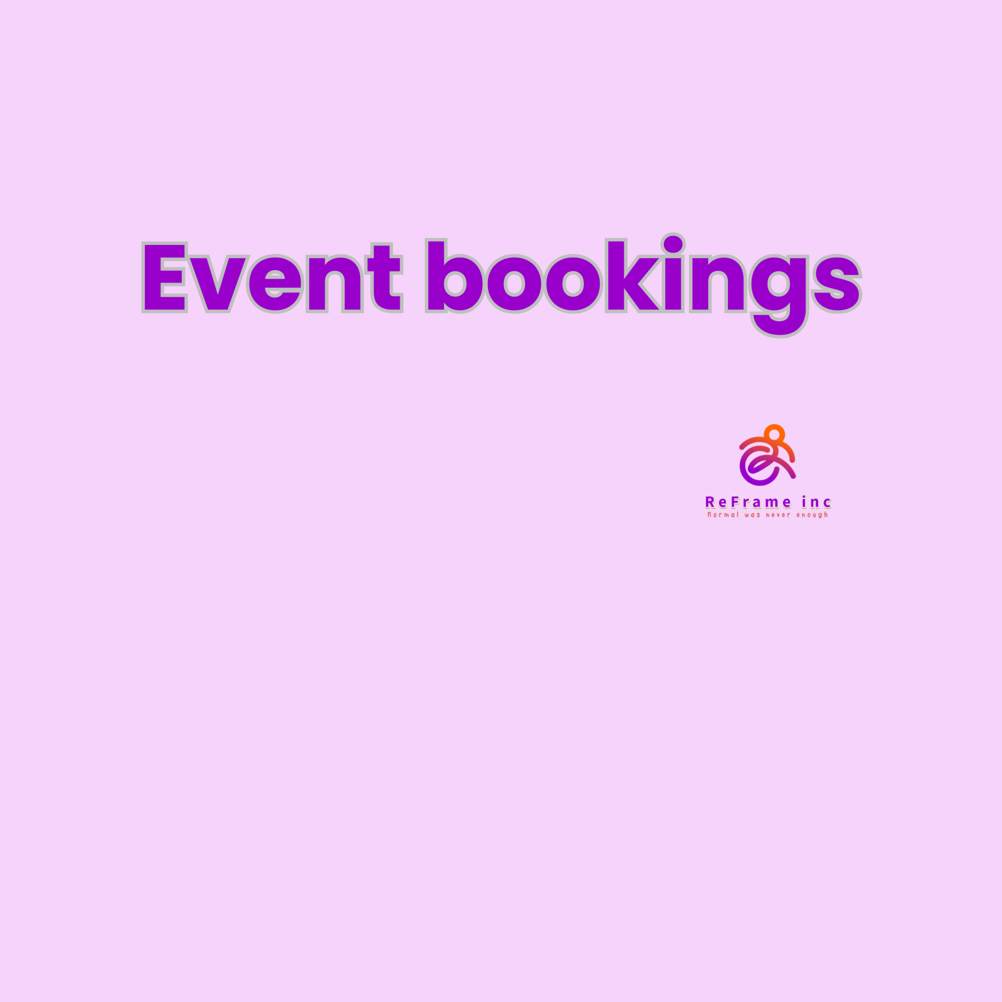 Event bookings