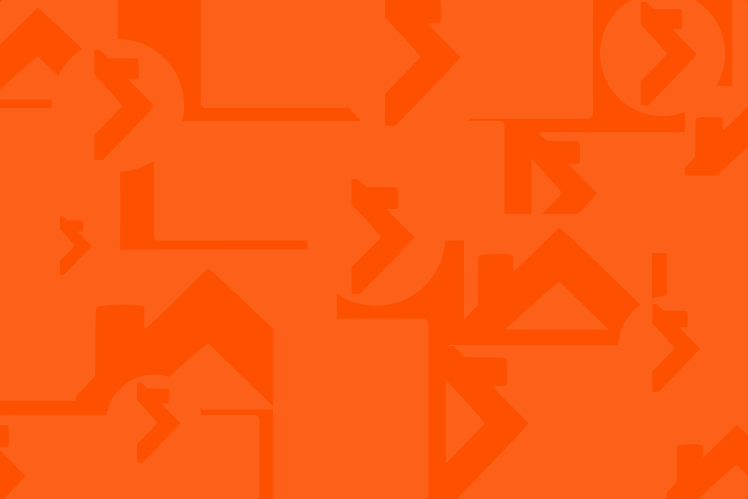 Abstract background with orange color and various arrow shapes pointing in different directions.