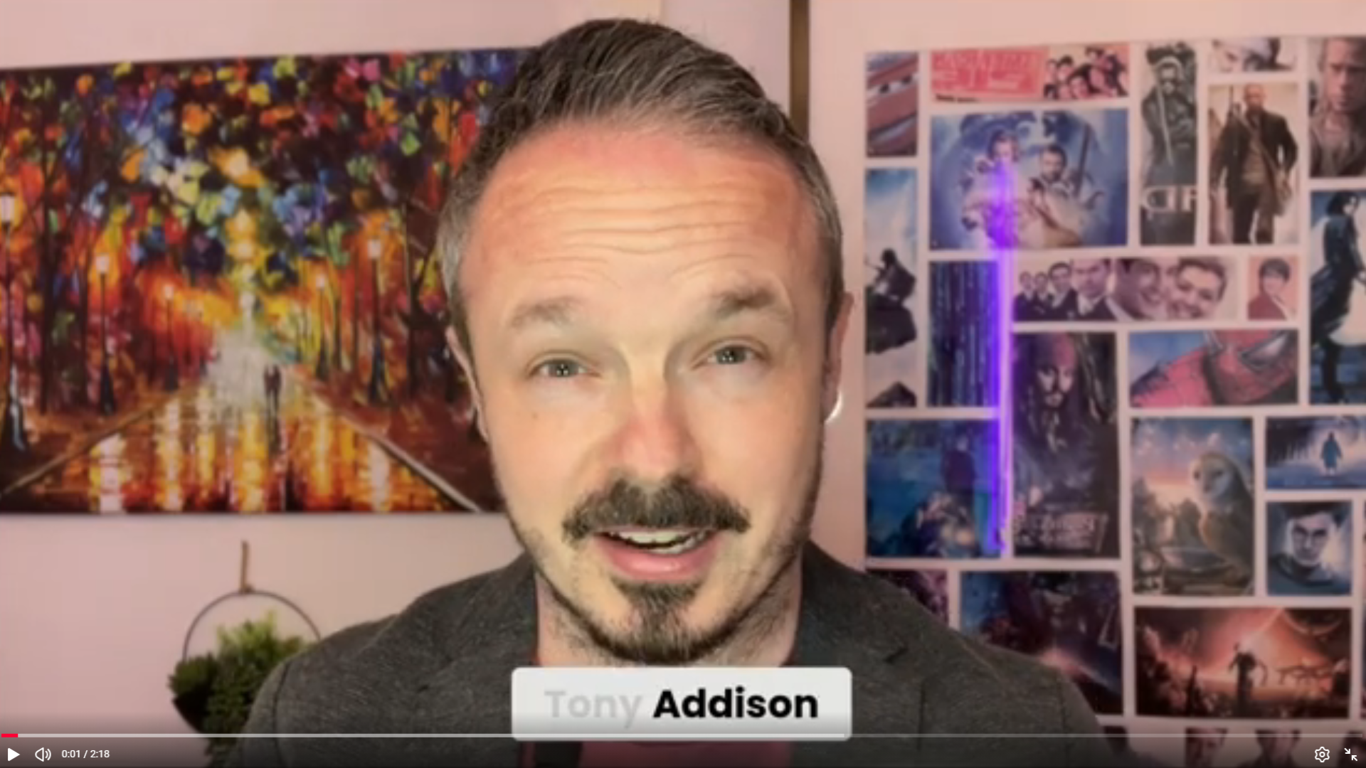 A video of Tony Addison introduction himself and his work.