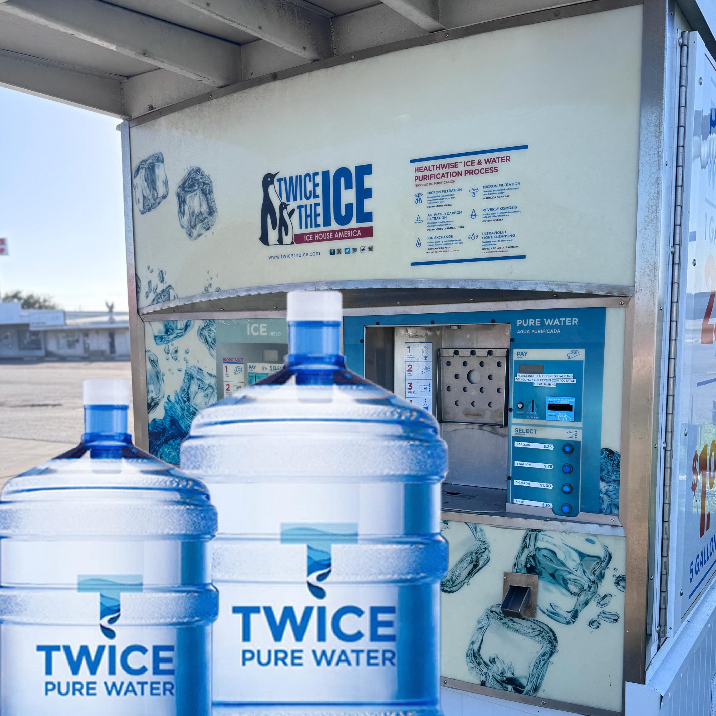 self serve water machine