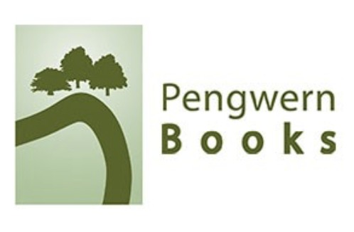 Pengwern Books logo featuring a stylized tree and a curved hill on a light green background.