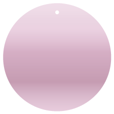 Ein lila Kreis mit einem kleinen schwarzen Punkt oben in der Mitte.