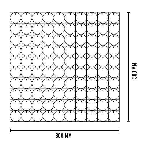 Ein schwarzer Hintergrund mit weißen Punkten, die ein Sternbild bilden.