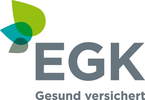 Logo von der "EGK" Krankenkasse.
