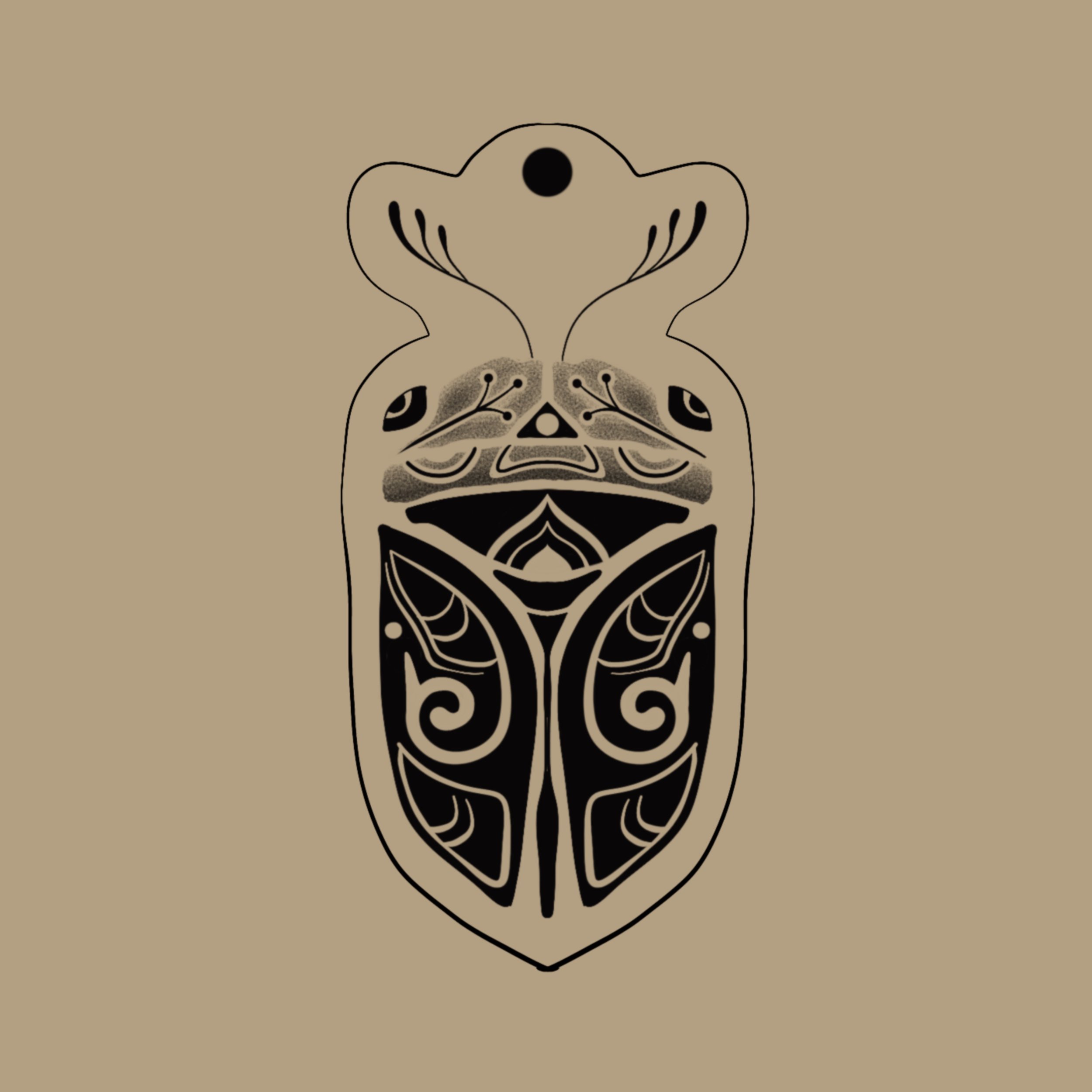 Sticker - Psychedelic Scarab