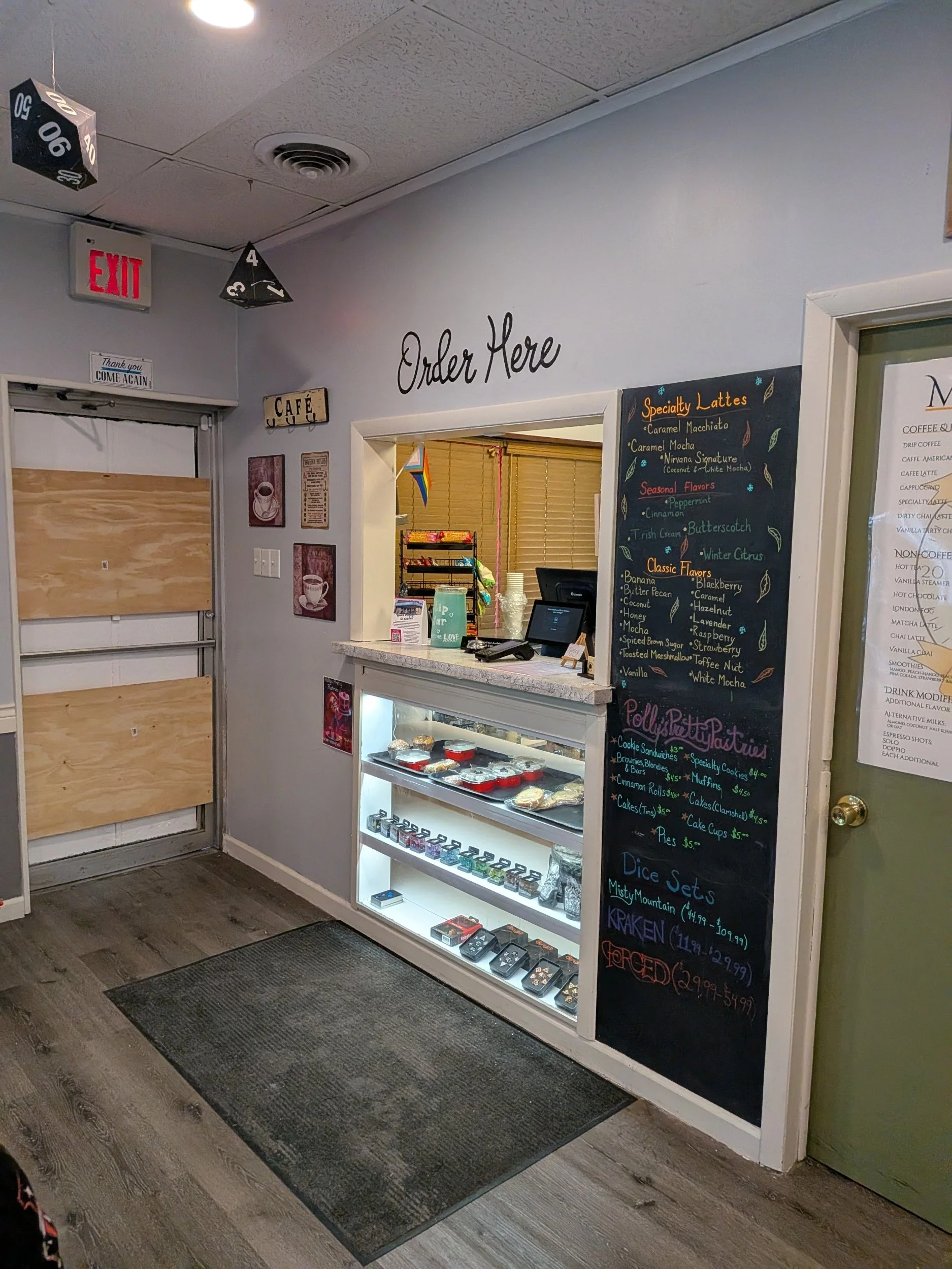 Our Monday Night Unmask and Adventure Group can be found here at Nirvana Coffee and Games