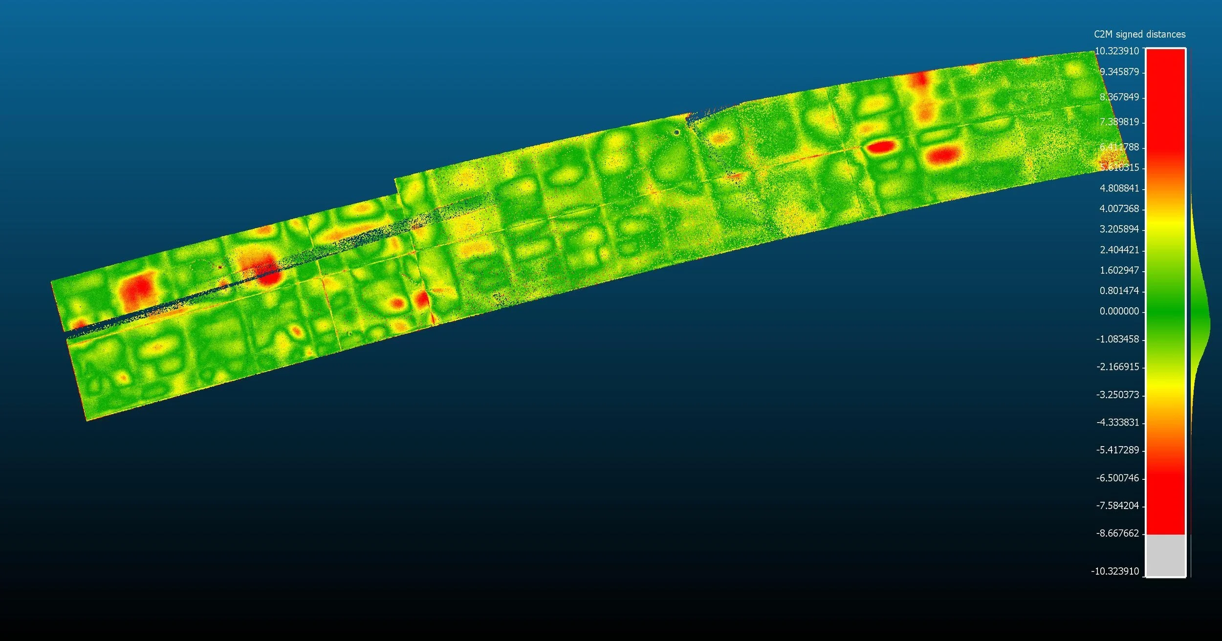 Weld deformation detection