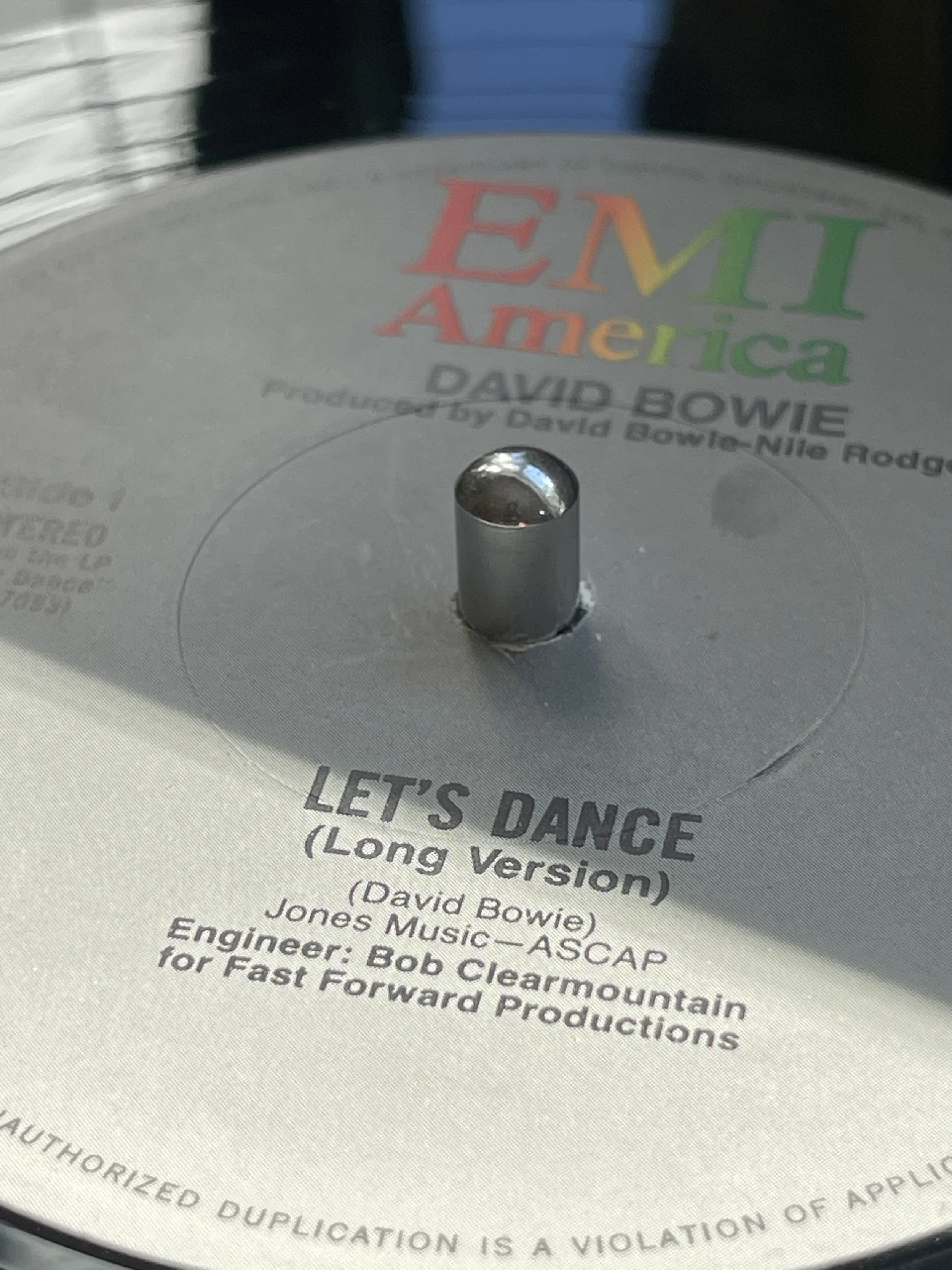 David Bowie on Julian Schlaver's turntable