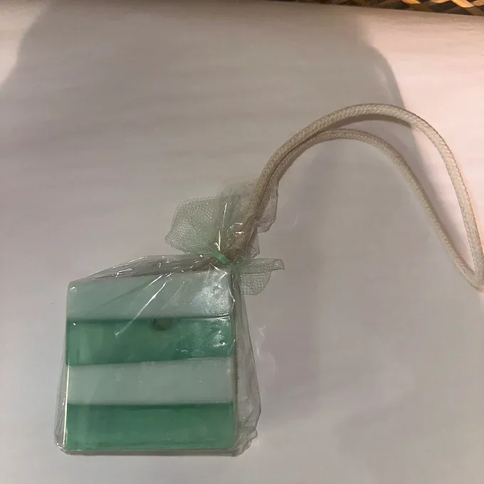 Pelican Bay Soap Green Stripe With Rope