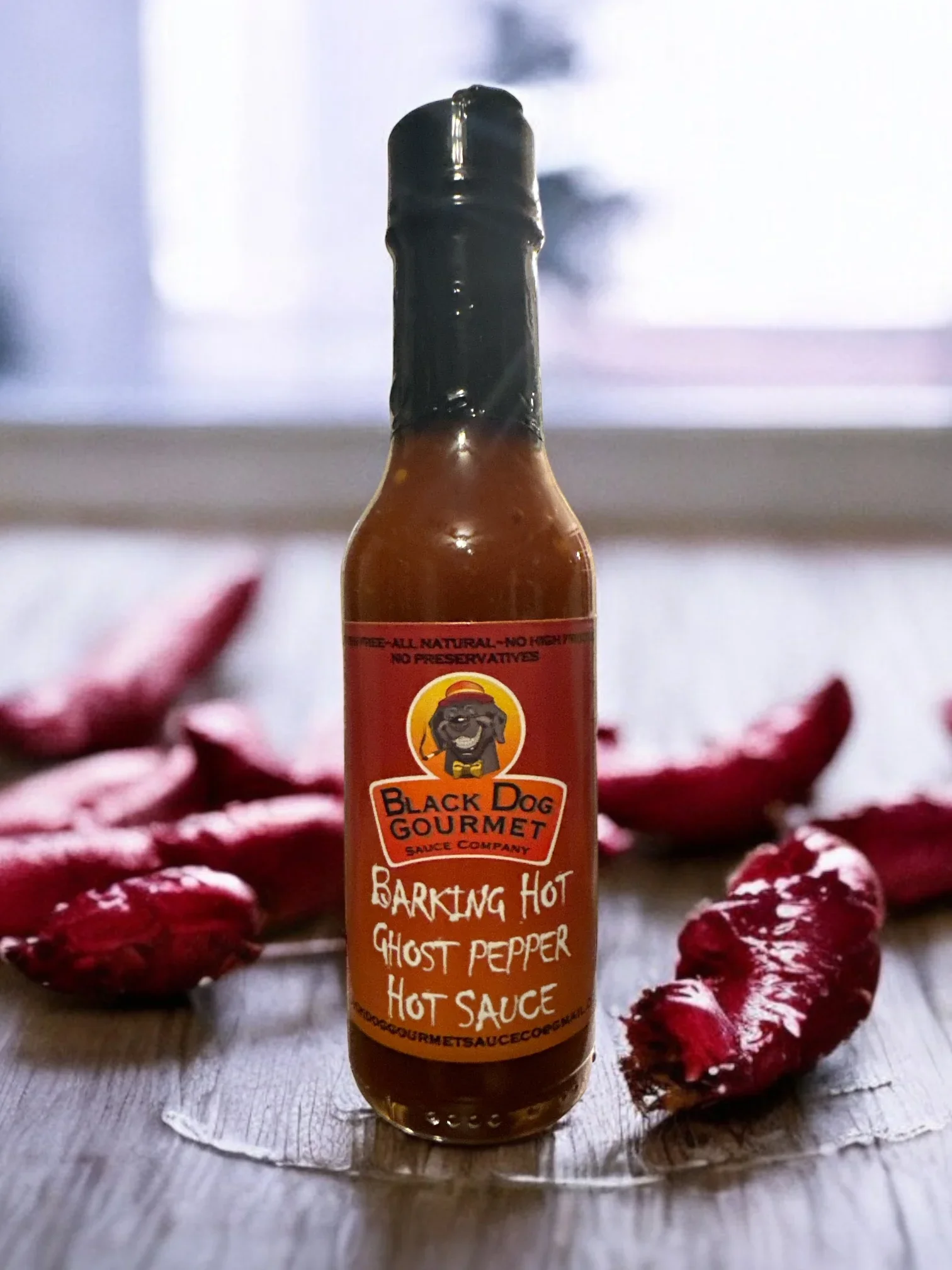 Black Dog Barking Hot Ghost Pepper Hot Sauce