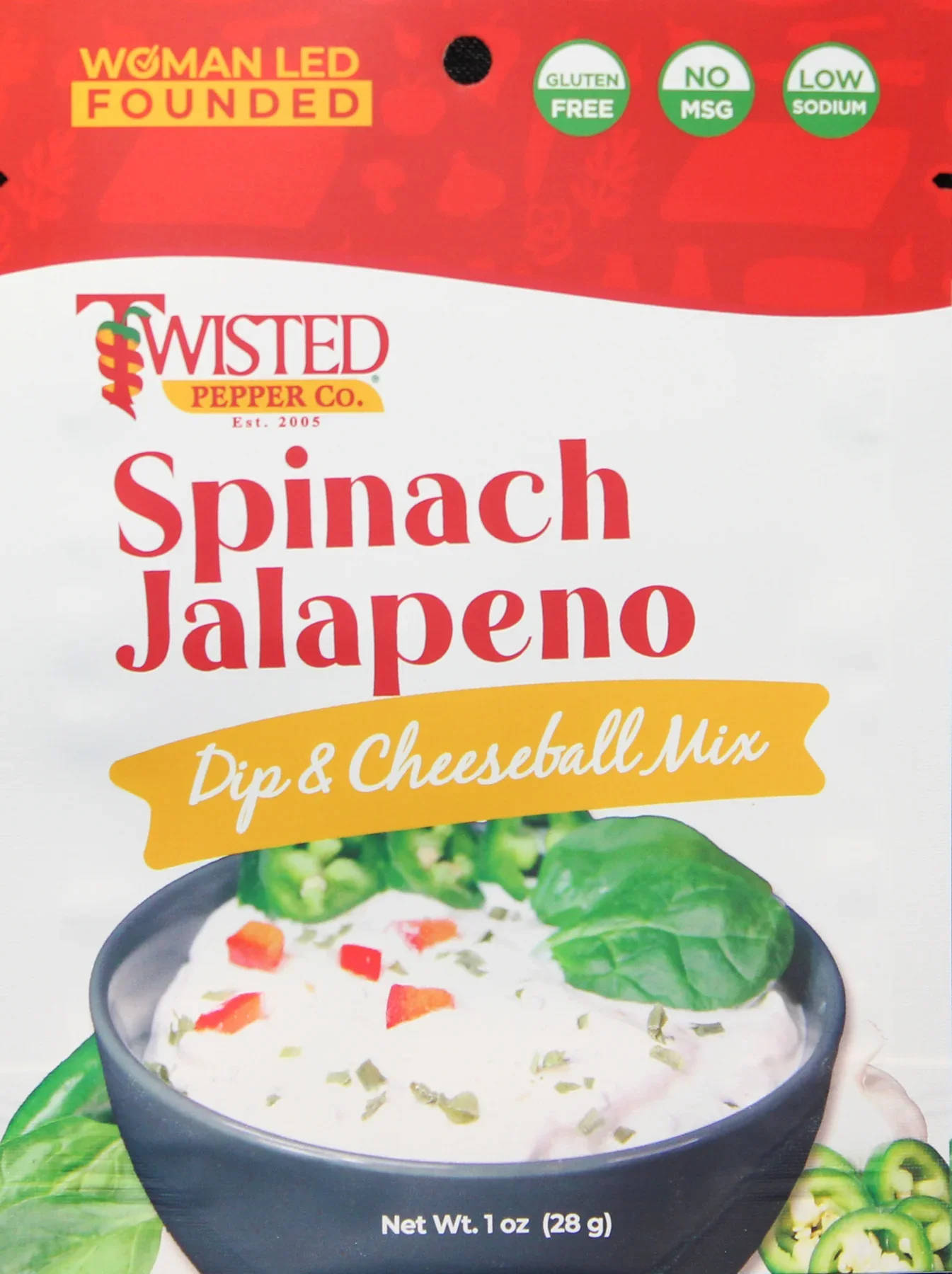 Twisted Pepper Spinach Jalapeno Dip
