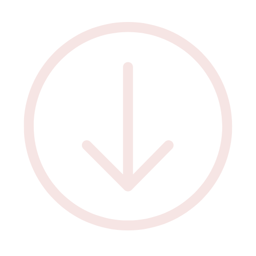 Downward arrow icon inside a circle with a black background.