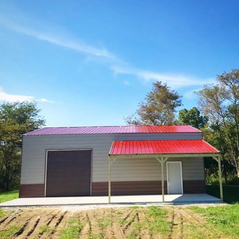 25x21 Steel Garage With One Door