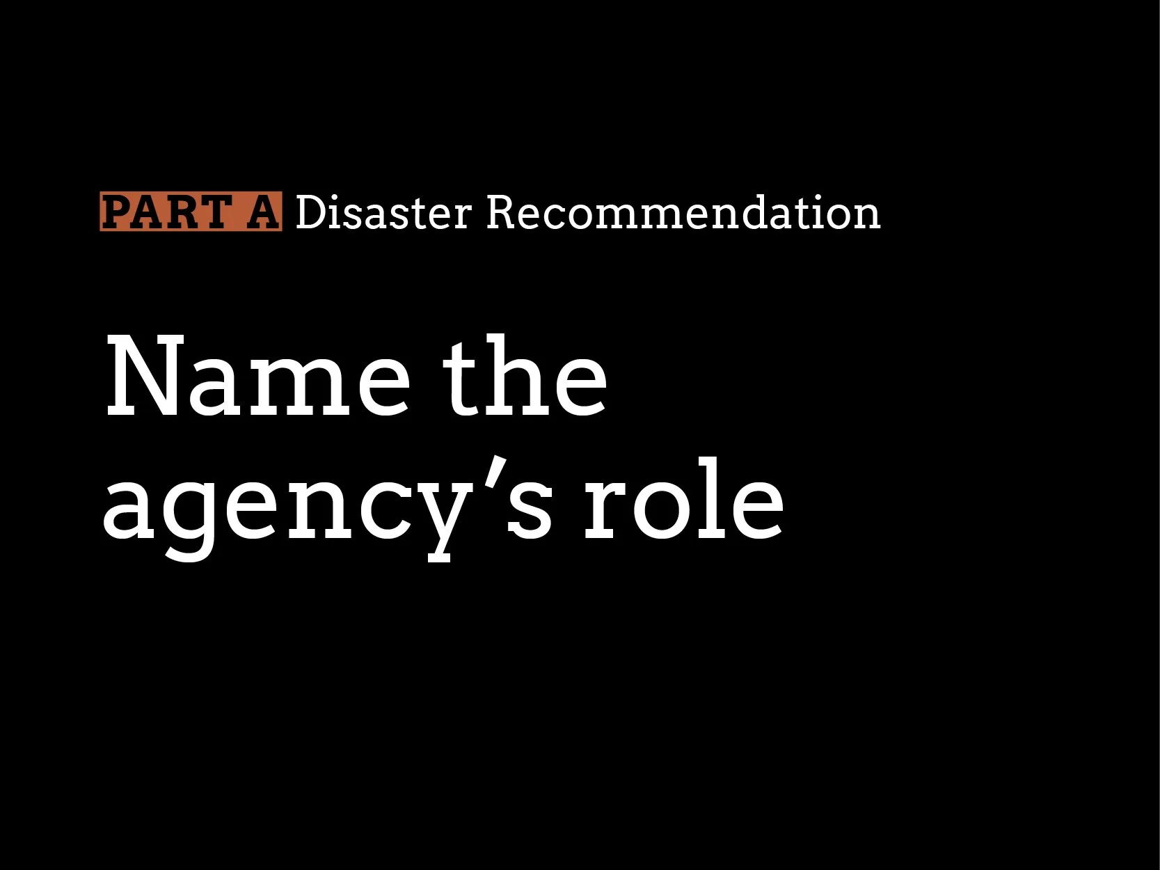 Recommendation 8