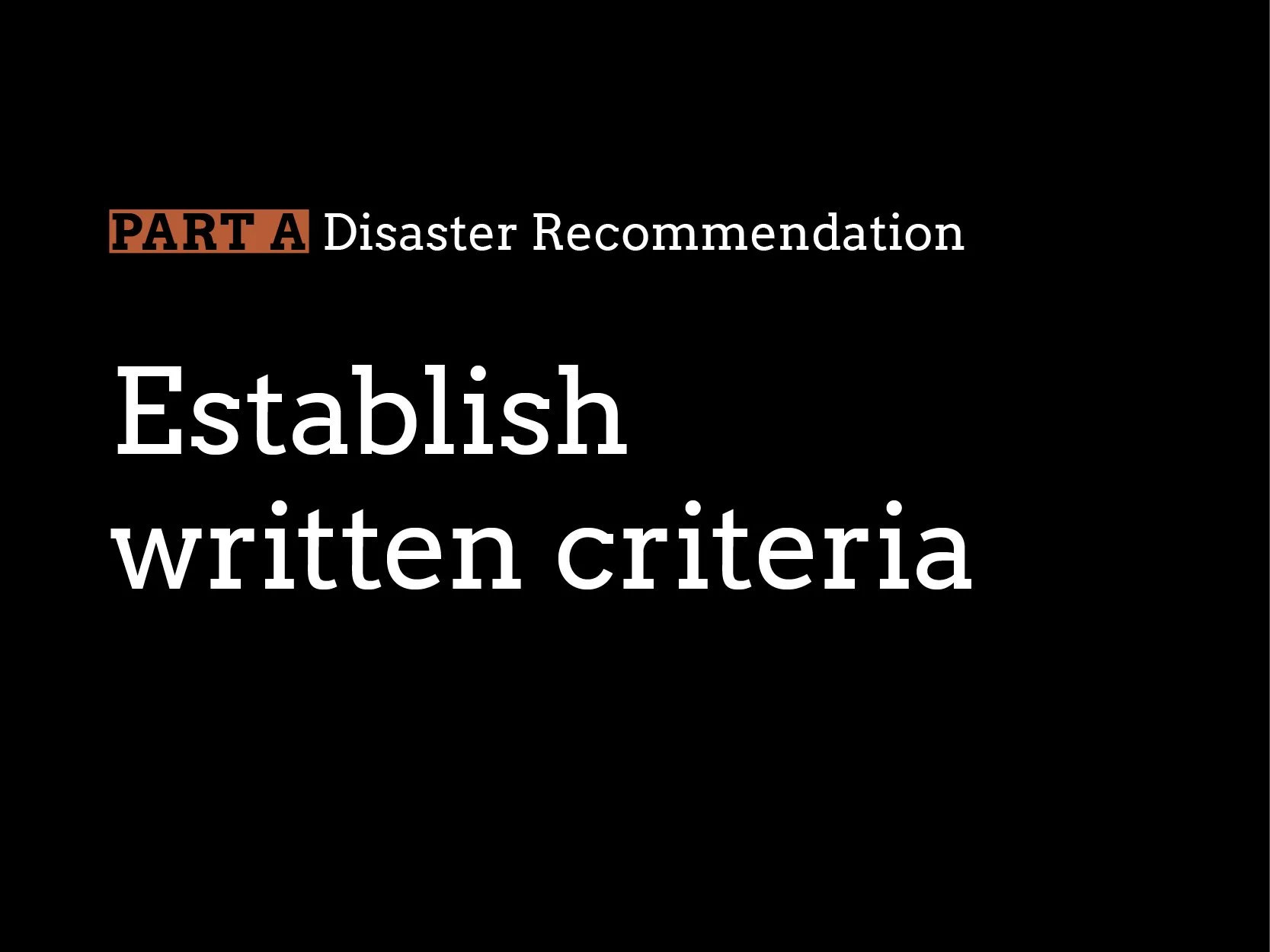 Recommendation 4