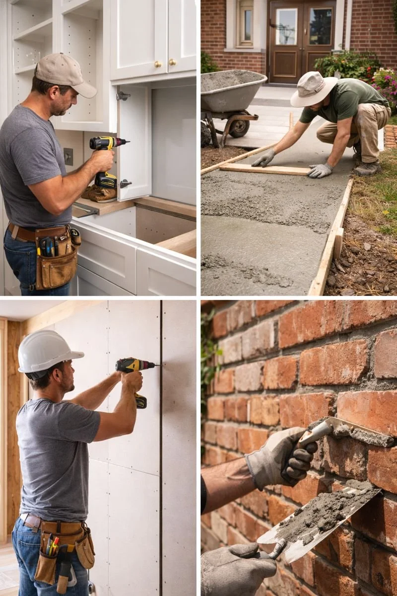 Complete Home Improvement Services covering roofing, repairs, and interior and exterior improvements, all coordinated through a single, reliable contractor.