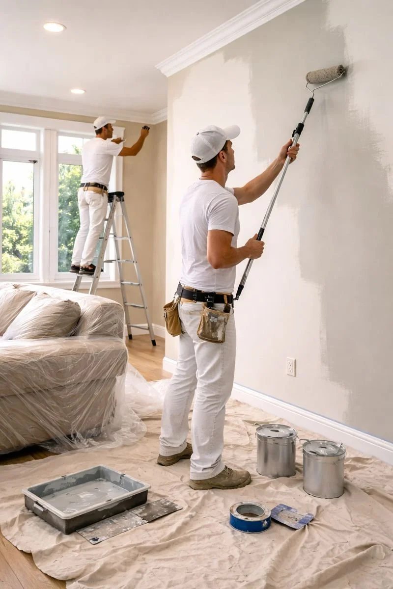Interior and Exterior Painting Services focused on proper preparation, clean application, and durable finishes that enhance and protect your home.