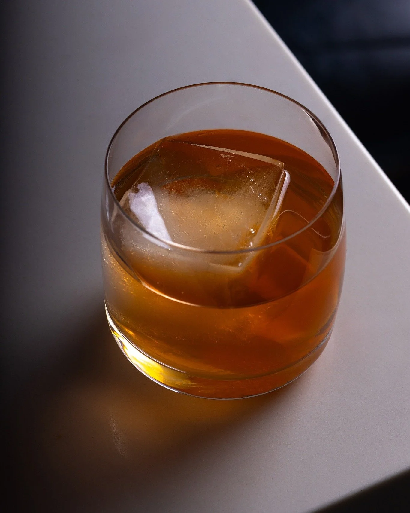 Ask someone how they take their Old Fashioned, and you'll be there a while. Ours might just end the debate.

We blend Canadian whisky with Laphroaig Quarter Cask, which is a peated Scotch. The peat gives it that smoky, almost medicinal character that