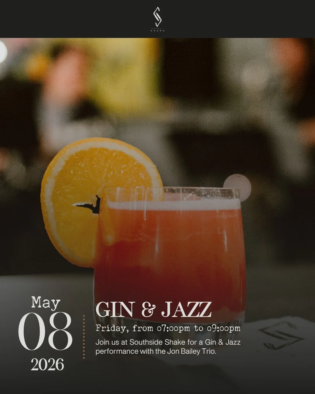 📅 Mark your calendars! 

Join us this Friday, May 8th, for a Gin &amp; Jazz night featuring the Jon Bailey Trio. 🎷✨ Sip on expertly crafted cocktails and discover New Brunswick&rsquo;s largest gin selection while enjoying live jazz. 

Don&rsquo;t m