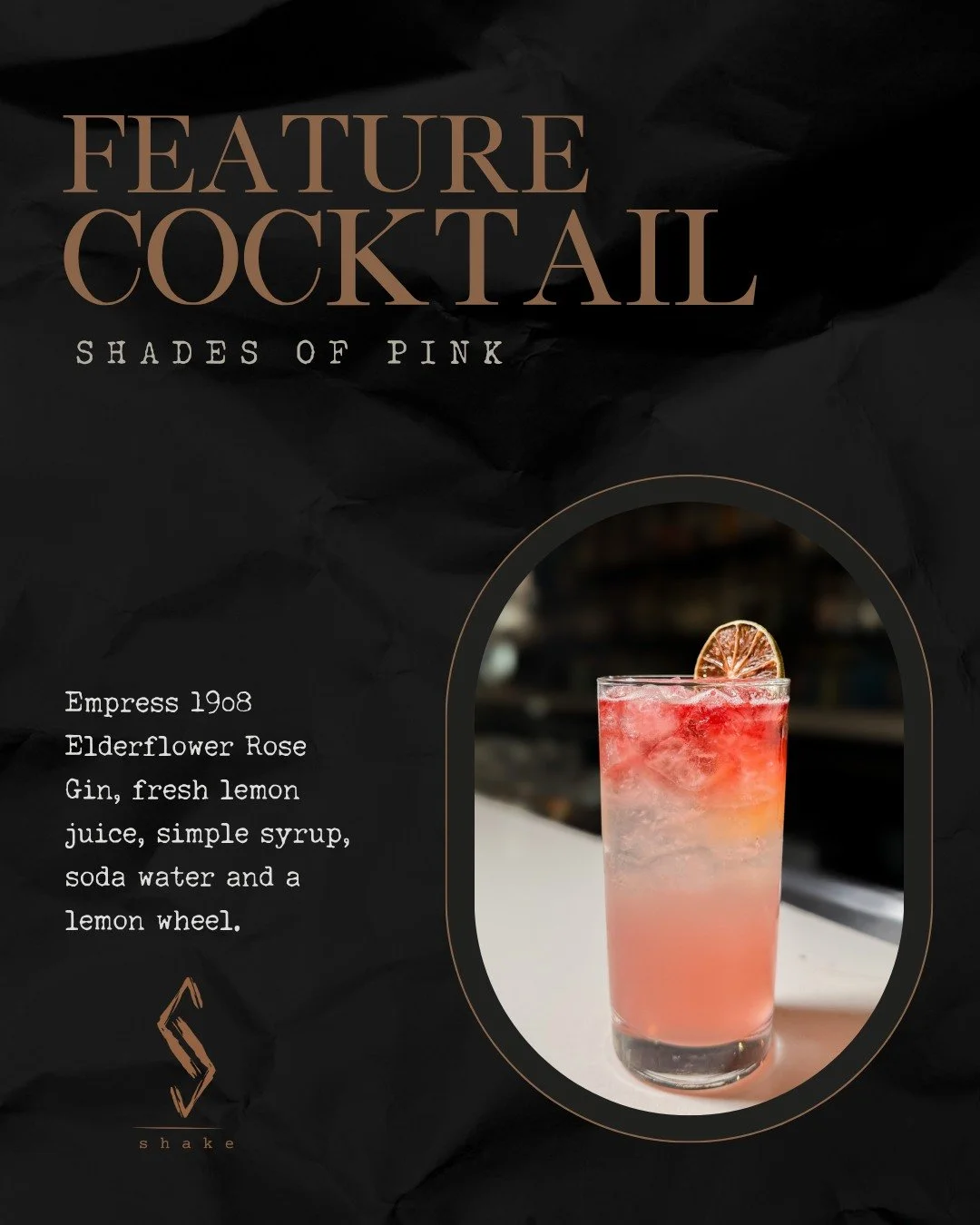 🌸 Meet your new Mother's Day favourite: the Shades Of Pink

This delightful cocktail features the floral notes of Empress 1908 Elderflower Rose Gin, brightened up with fresh lemon juice, and topped with a splash of soda water for that bubbly finish.
