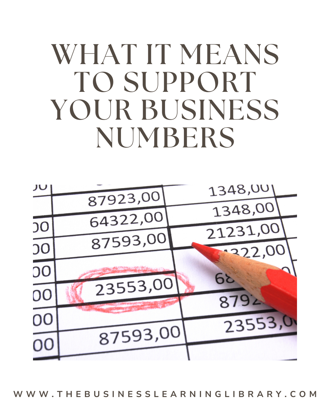 What It Means to Support Your Business Numbers