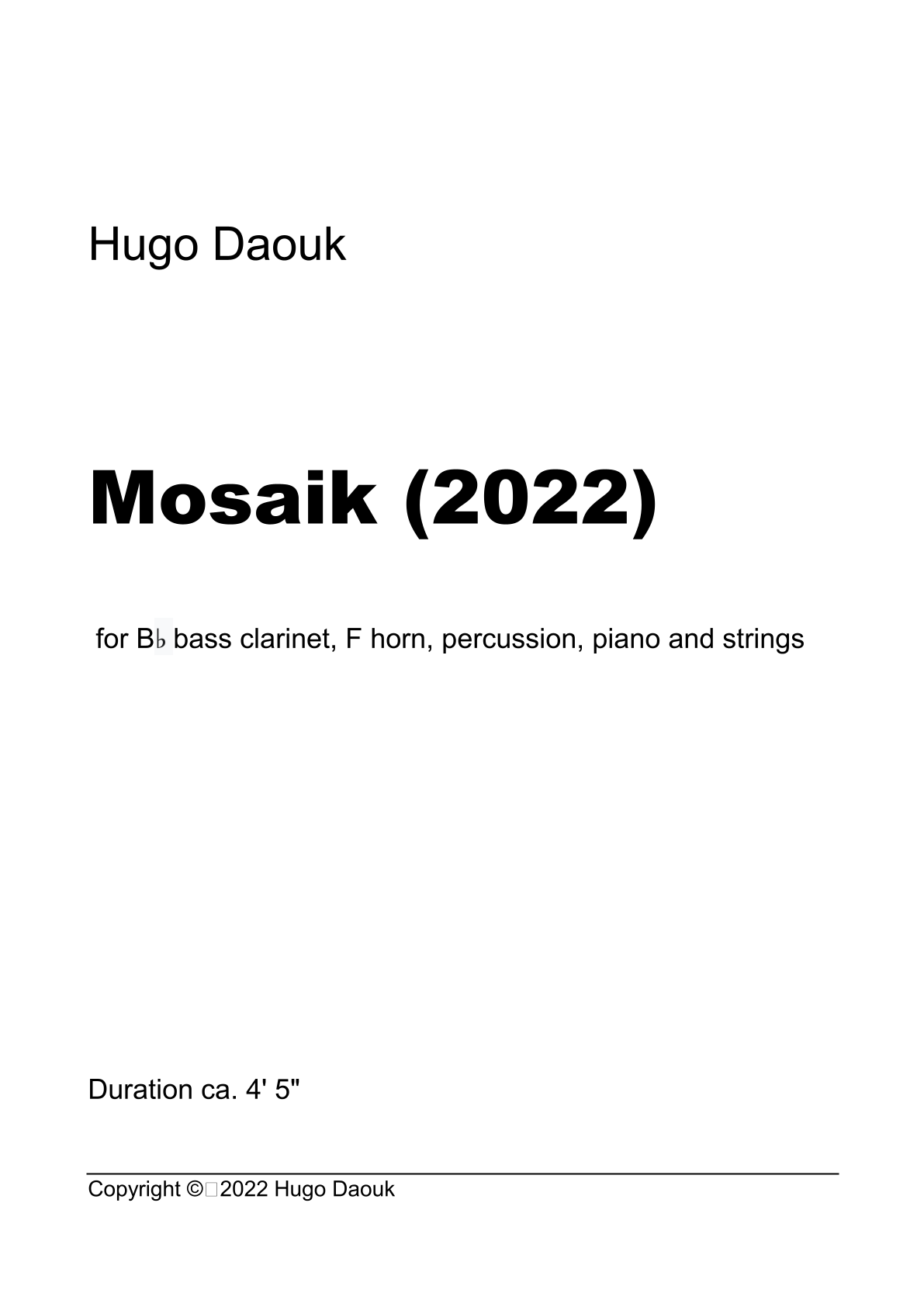Mosaik (2022)