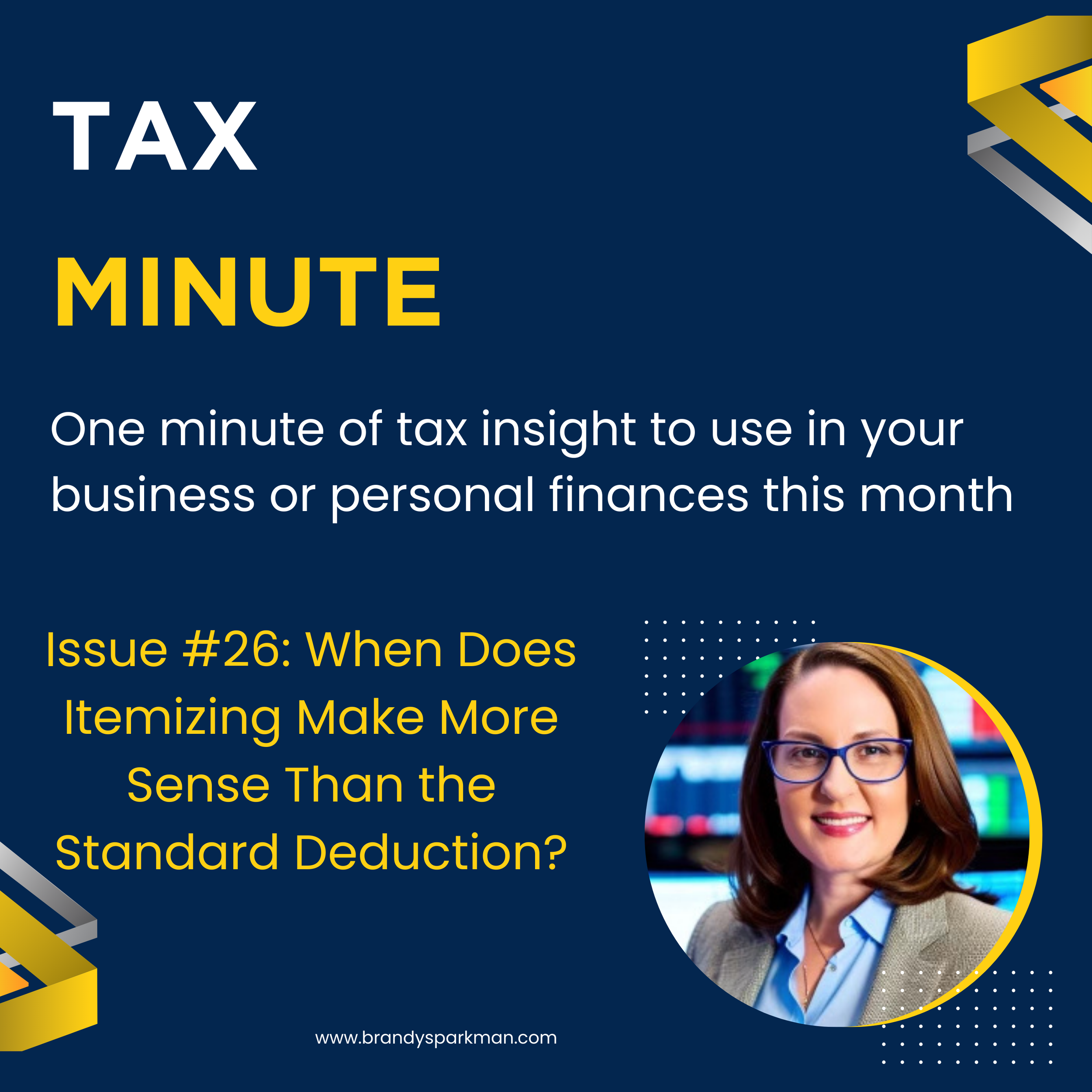 When Does Itemizing Make More Sense Than the Standard Deduction?
