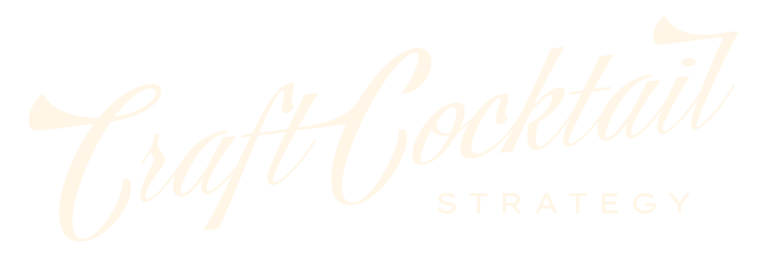 Craft Cocktail Strategy