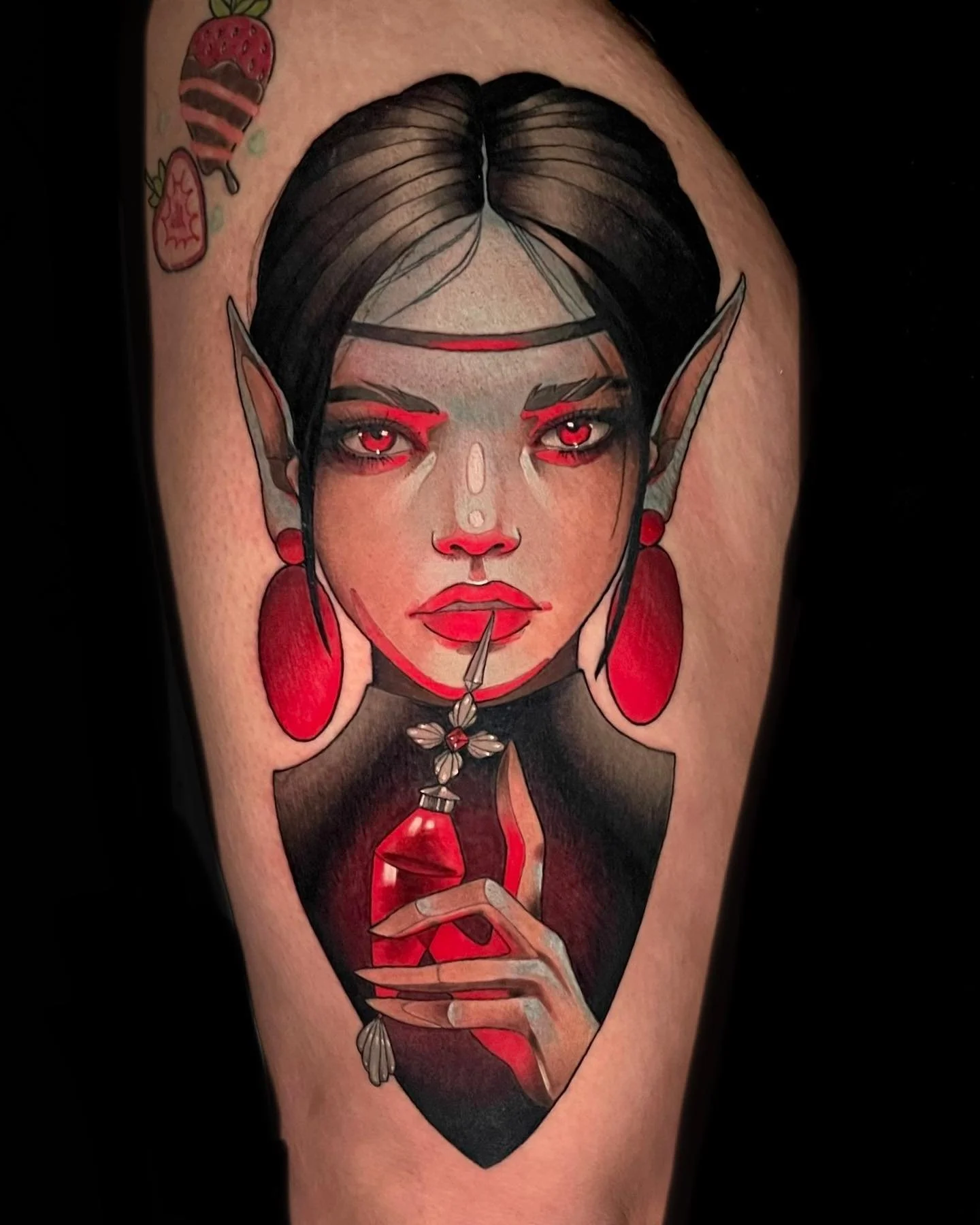 I have the best clients. Miss Alexa has been coming to me since my apprentice days and has been consistent since! I&rsquo;m so lucky to have clients that trust me and give me the freedom of doing pieces I love. I&rsquo;m super happy with how this fae