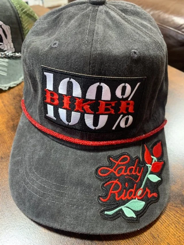 100% Biker Baseball Hat