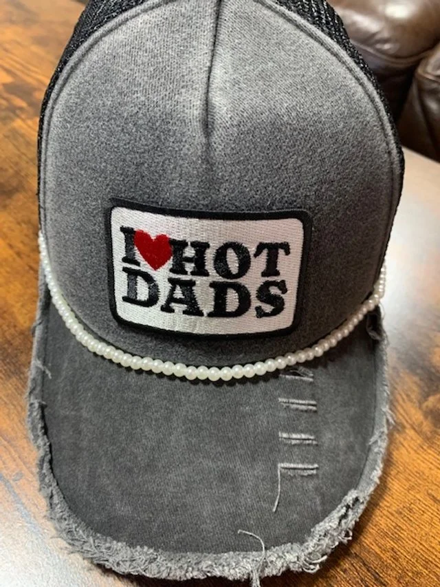 I Love Hot Dads Trucker Style Baseball Hat