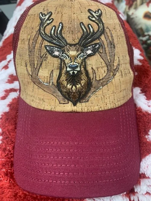 Deer head and antlers Trucker Style Baseball Hat