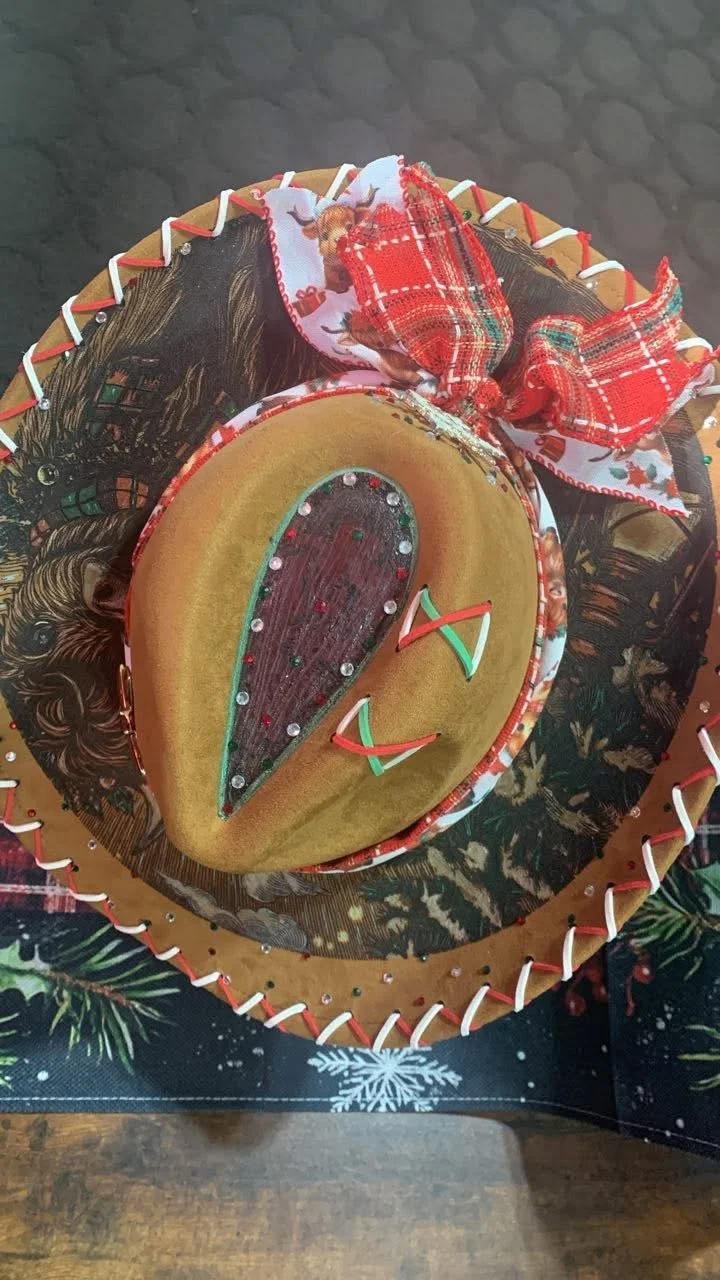 Laser Engraved Wide Brim Hat