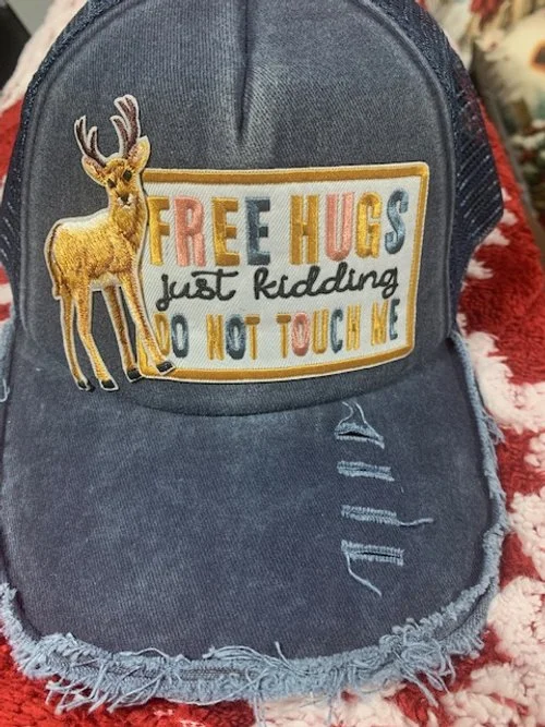Free Hugs Deer Trucker Style Baseball Hat