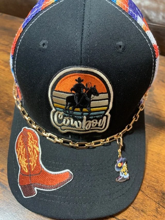 Cowboy Western Aztec Trucker Style Baseball Hat