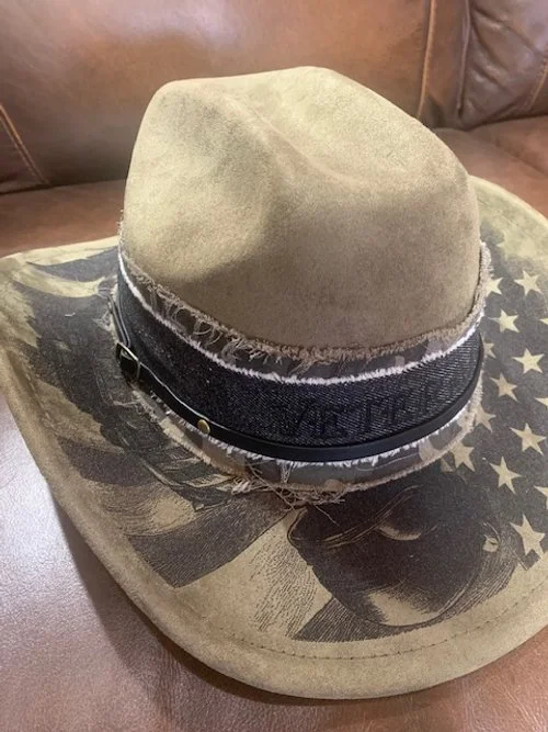 Laser Engraved Wide Brim Hat