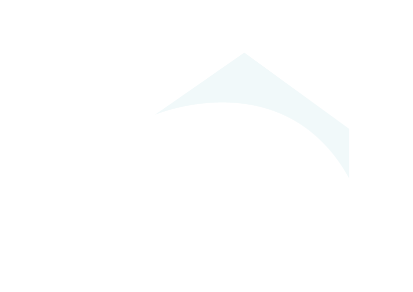 Line drawing of a house, ruler and pencil.